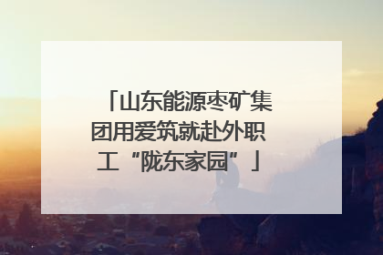 山东能源枣矿集团用爱筑就赴外职工“陇东家园”