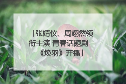 张婧仪、周翊然领衔主演 青春话题剧《焕羽》开播
