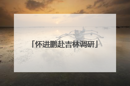 怀进鹏赴吉林调研