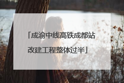 成渝中线高铁成都站改建工程整体过半