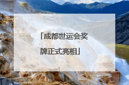 成都世运会奖牌正式亮相