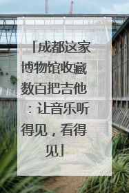 成都这家博物馆收藏数百把吉他：让音乐听得见，看得见