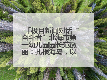 极目新闻对话“奋斗者”北海市第一幼儿园园长范徽丽：扎根海岛，以最朴素的爱践行教育的梦想