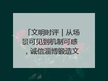 文明时评｜从场景可见到机制可感，诚信淄博锻造文明新内核