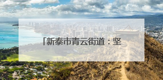 新泰市青云街道：坚持绿色发展，加快形成乡村振兴新质生产力