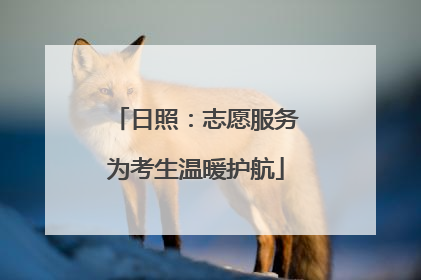日照：志愿服务为考生温暖护航