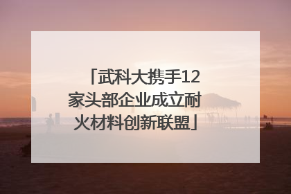 武科大携手12家头部企业成立耐火材料创新联盟