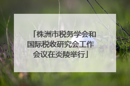 株洲市税务学会和国际税收研究会工作会议在炎陵举行