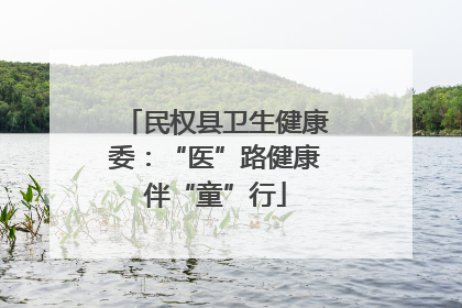 民权县卫生健康委：“医”路健康伴“童”行