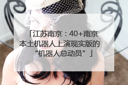 江苏南京：40+南京本土机器人上演现实版的“机器人总动员”
