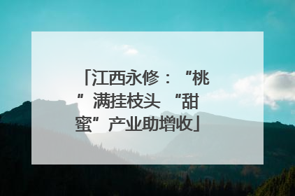 江西永修：“桃”满挂枝头 “甜蜜”产业助增收