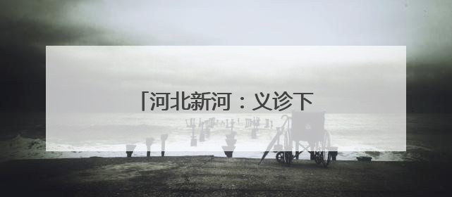 河北新河：义诊下基层 服务暖民心