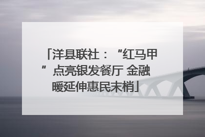 洋县联社：“红马甲”点亮银发餐厅 金融暖延伸惠民末梢