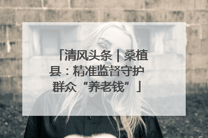 清风头条｜桑植县：精准监督守护群众“养老钱”