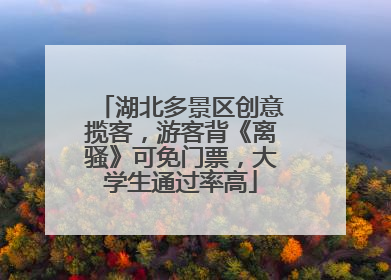 湖北多景区创意揽客，游客背《离骚》可免门票，大学生通过率高