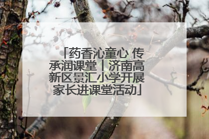 药香沁童心 传承润课堂丨济南高新区景汇小学开展家长进课堂活动
