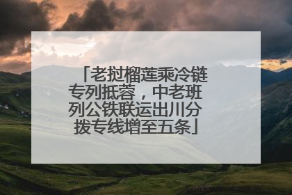 老挝榴莲乘冷链专列抵蓉，中老班列公铁联运出川分拨专线增至五条