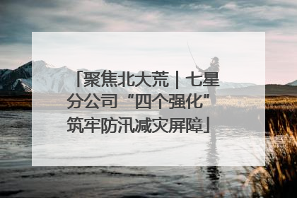 聚焦北大荒｜七星分公司“四个强化”筑牢防汛减灾屏障
