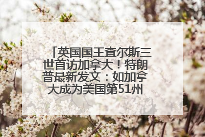 英国国王查尔斯三世首访加拿大！特朗普最新发文：如加拿大成为美国第51州可免费用“金穹”