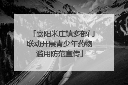 襄阳米庄镇多部门联动开展青少年药物滥用防范宣传