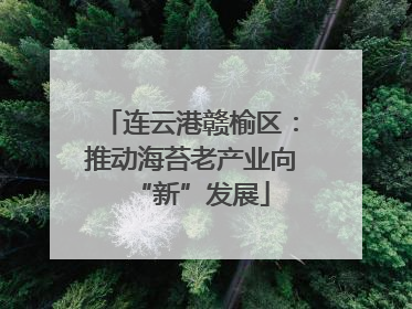连云港赣榆区：推动海苔老产业向“新”发展