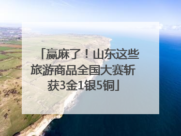 赢麻了！山东这些旅游商品全国大赛斩获3金1银5铜