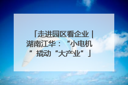走进园区看企业｜湖南江华：“小电机”撬动“大产业”