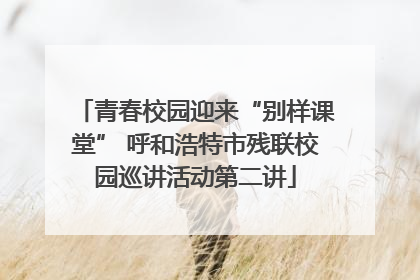 青春校园迎来“别样课堂” 呼和浩特市残联校园巡讲活动第二讲