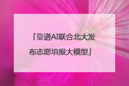 靠谱AI联合北大发布志愿填报大模型
