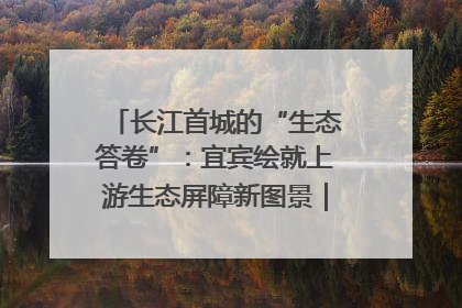 长江首城的“生态答卷”：宜宾绘就上游生态屏障新图景｜中华环保世纪行