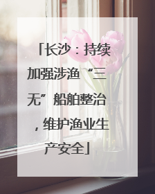 长沙：持续加强涉渔“三无”船舶整治，维护渔业生产安全