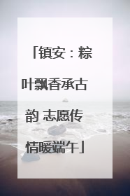 镇安：粽叶飘香承古韵 志愿传情暖端午