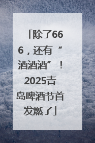 除了666，还有“酒酒酒”！2025青岛啤酒节首发燃了