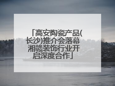 高安陶瓷产品(长沙)推介会落幕 湘赣装饰行业开启深度合作