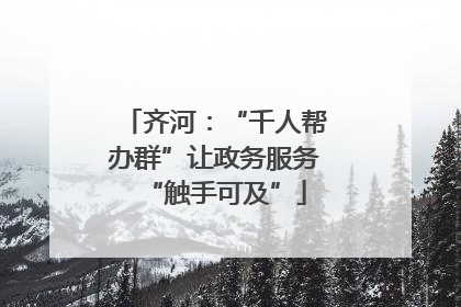 齐河：“千人帮办群”让政务服务“触手可及”