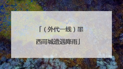 （外代一线）墨西哥城遭遇降雨