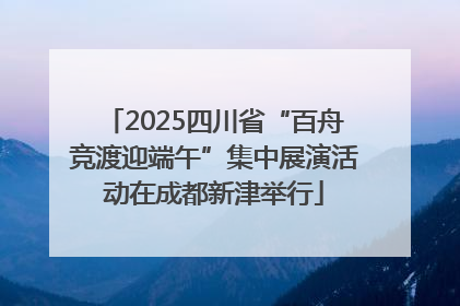 2025四川省“百舟竞渡迎端午”集中展演活动在成都新津举行